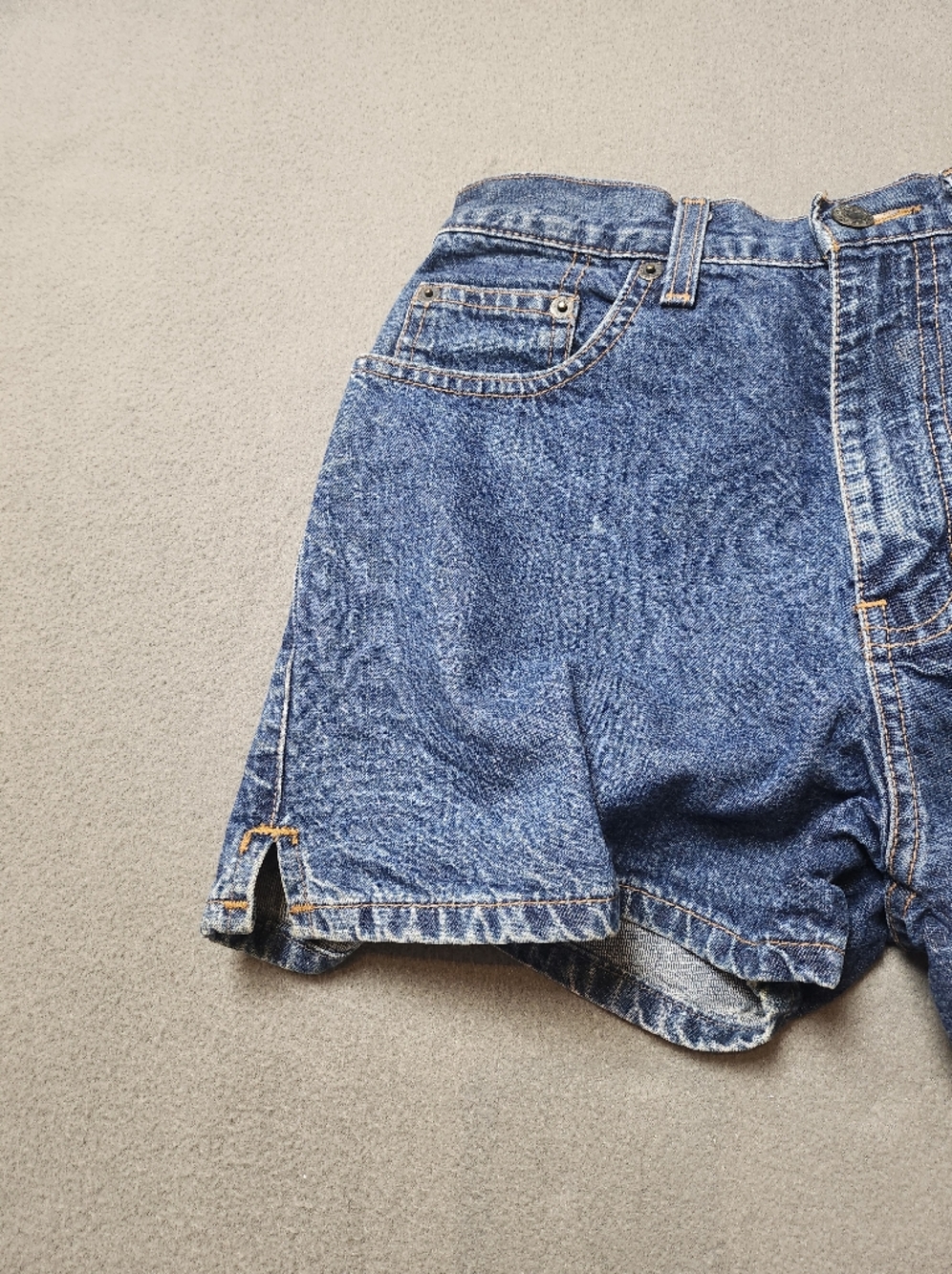 Vintage Club Monaco Dark Blue Denim Jean Shorts - Picture 6 of 10